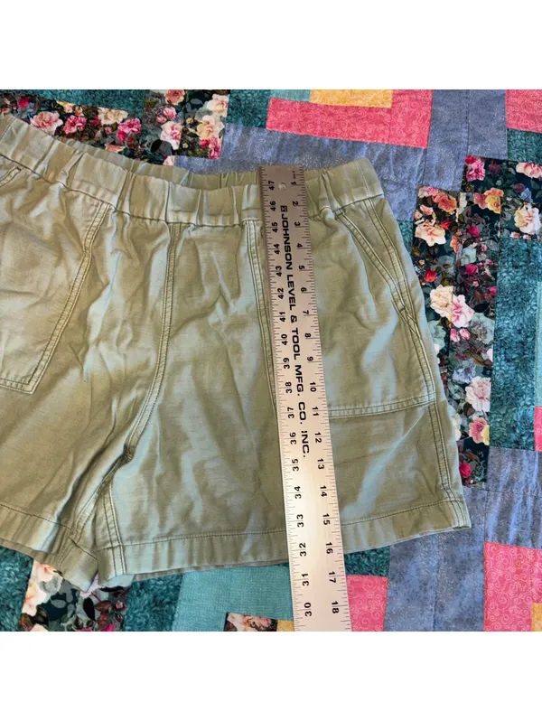 J.Crew $65 Women's L Olive Green Casual Comfort Stretch Summer Camp Shorts - Image 8