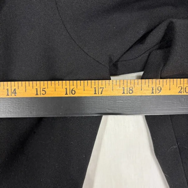 Maurices Blazer Black Sheer Back Panel Open Front Professional Work‎ Evening S - Image 6