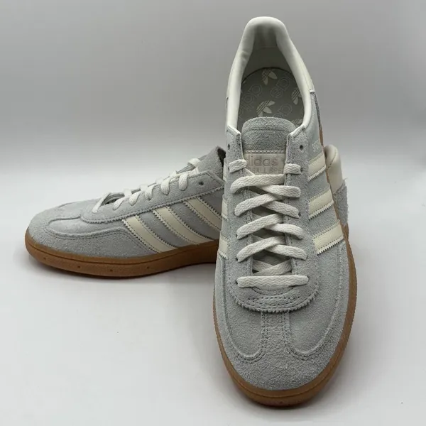 adidas Handball Spezial Womens Grey Wonder Silver Gum Sports Sneaker IF6491 Sz 9 - Image 2