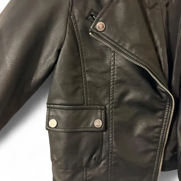 Urban Republic Women’s Jacket Black Faux Leather - Image 3