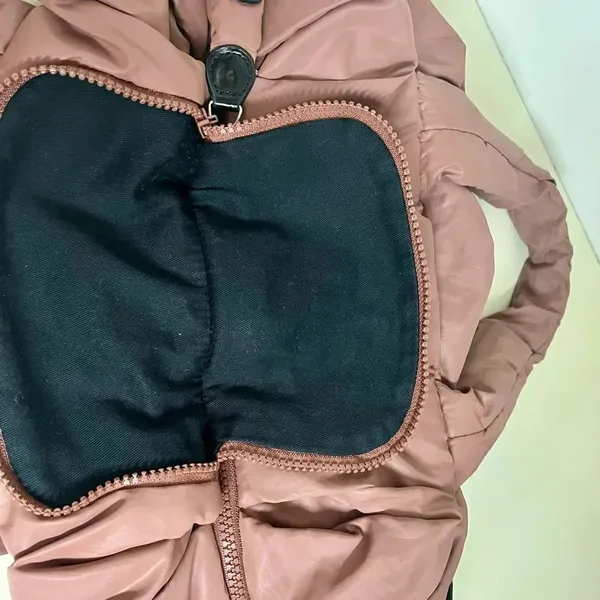 See By Chloe Joyrider Puffy Nylon Shoulder Bag- dark blush - Image 7
