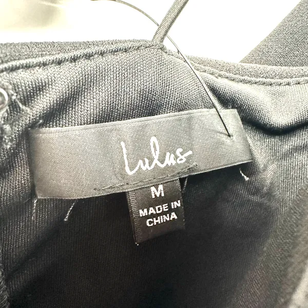 Lulus size Medium reason to celebrate‎ black dress off the shoulder New with TAG - Image 7