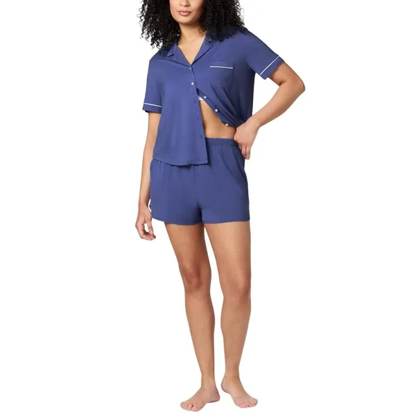 NEW Gap Womens Knit Pajama Shorts G1294XCVMA Navy Blue S - Image 6