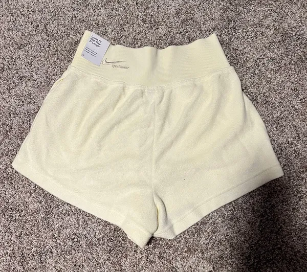 Nike Cream  Cloth Shorts - Image 5