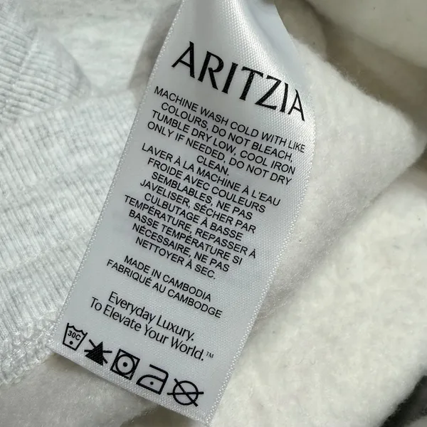 Aritzia Tna Sweatfleece Cozy Fleece Wide Leg Sweatpants Heather Grey L 119950 - Image 6