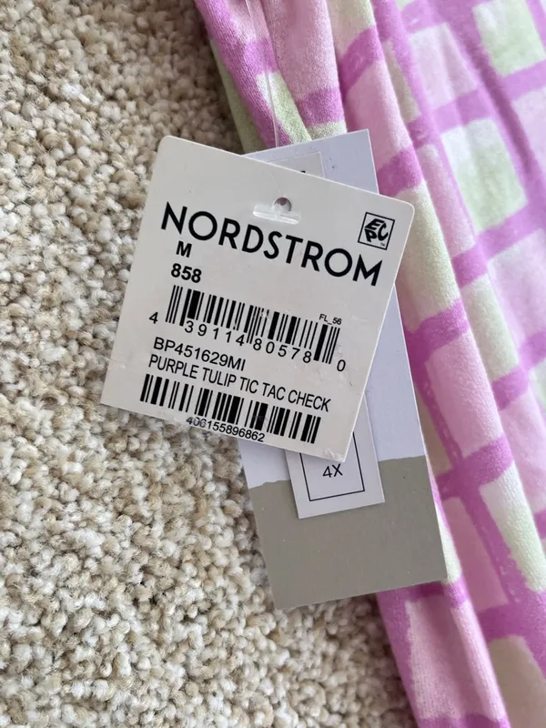 Nordstrom BP retro grid dress spring summer pastel feminine cottagecore coquette - Image 7