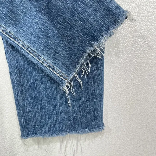 Rag & Bone Dre Low-Rise Boyfriend Marie Womens 32 Denim Blue Distressed‎ Raw Hem - Image 8