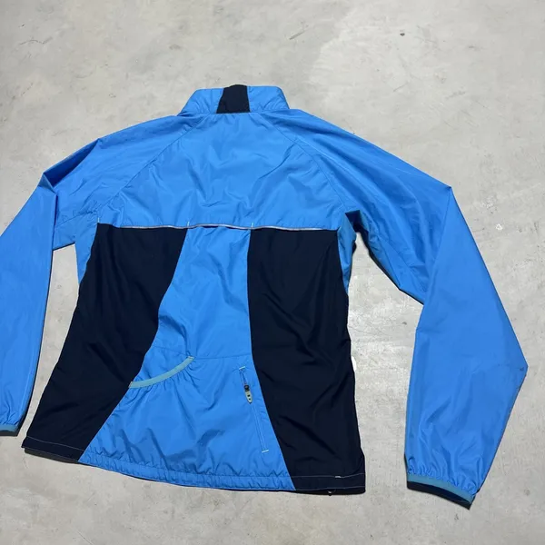 The North Face Women's L Torpedo Alka Flight Series Jacket Lightweight Blue Zip - Image 9