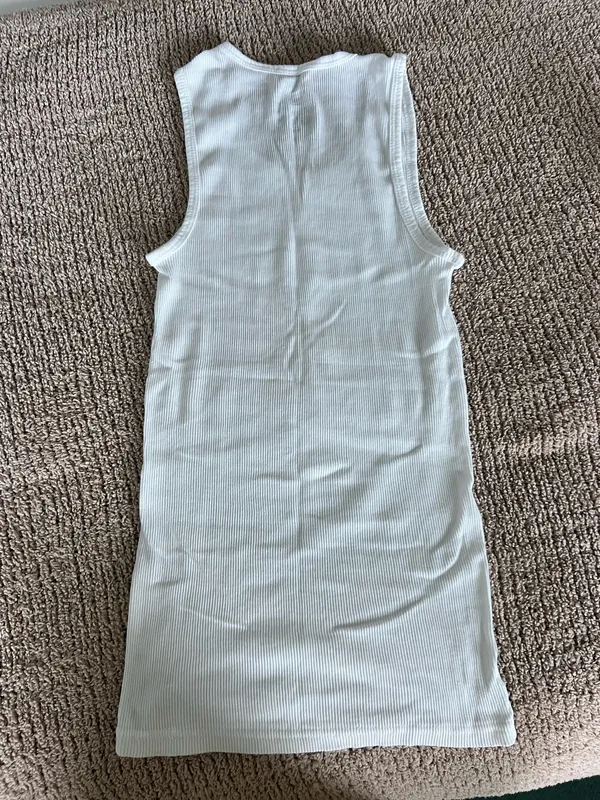White tank top. Size M #vest #summer - Image 3