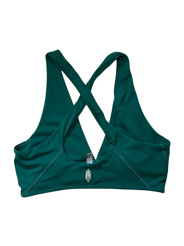 FP Movement Never Better V-Neck Sports Bra in Dark Green - Size S - Image 2