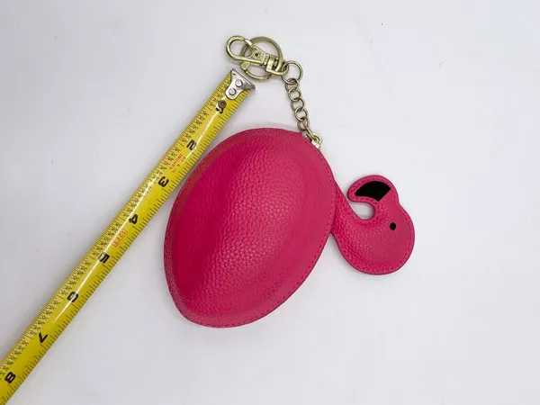 Bath and Body Works Pink Flamingo Key Chain Coin Purse Bag Charm Accessory - Image 7