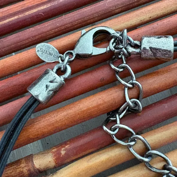 Chico's Textured Silver Pendant Necklace 16”-20” - Image 6