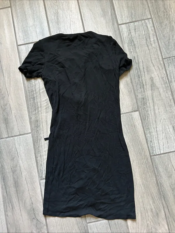 Nasty Gal Black Lace-Up Mini Dress - Image 3
