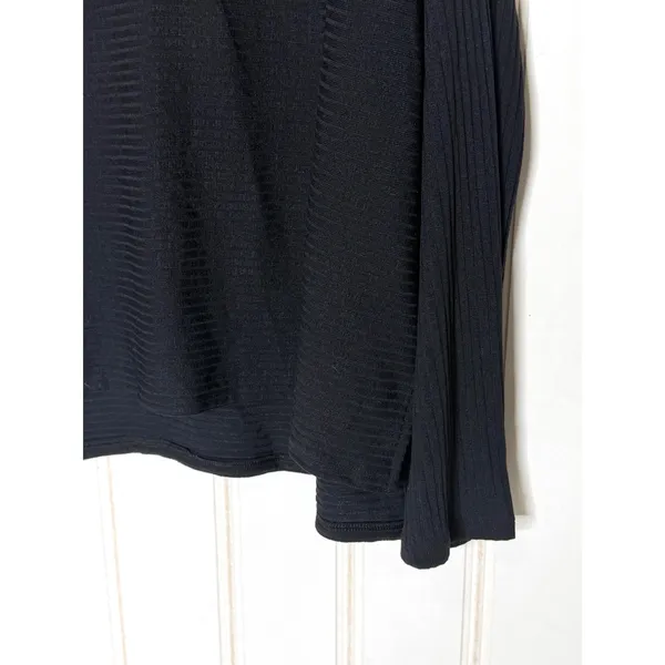 Free People Movement Black Ribbed Turtleneck Boxy Top Womens Small - Image 10
