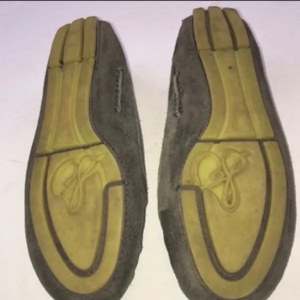 Sam Edelman Size 7.5 Grey‎ Jones Leather Rubber Sole Loafer - Image 7