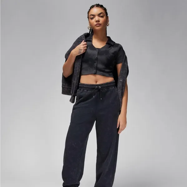 Jordan collared knit top in smoke gray‎ large - Image 7