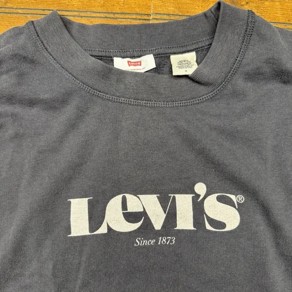 Levis Sweater Womens Medium Blue‎ Pullover Sweatshirt Relaxed Casual Ladies - Image 2