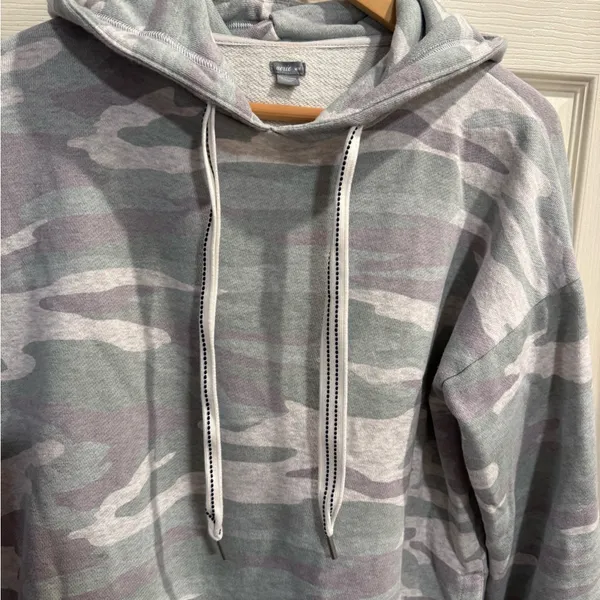 Aerie Camouflage Hooded Oversized Pullover Sweatshirt - Image 3