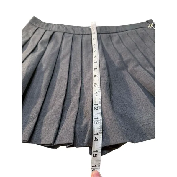 Cali 1850 Charcoal Grey Pleated Front Skort Shorts NWT Size L - Image 8