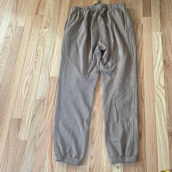 Good American Joggers Womens Large Brown Fleece Pull On Pants Loungewear Cozy - Image 9