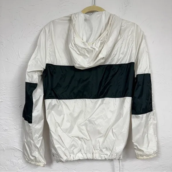 Abercrombie & Fitch White Green Track Jacket Bomber Womens XS Windbreaker - Image 11
