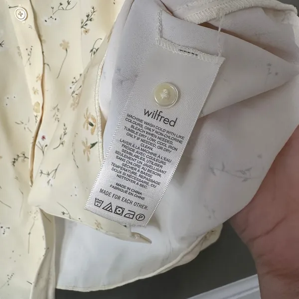 Aritzia Wilfred Nimbus Blouse - 2XS - NWT - Image 5