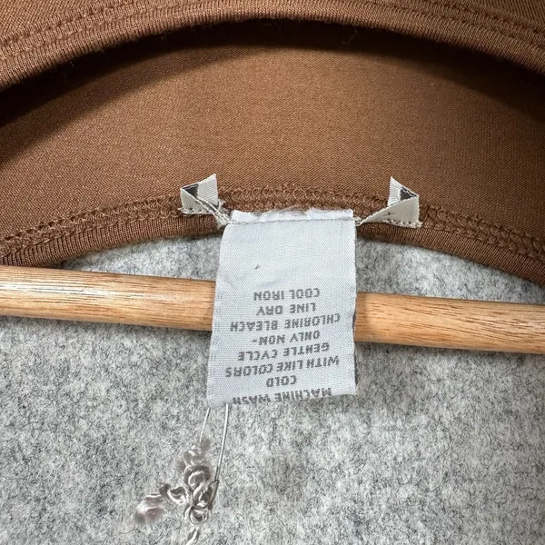 Tweeds Womens‎ Top Small T-Shirt Brown Stretch Short Sleeve NWT Ruched Basic Y2K - Image 8