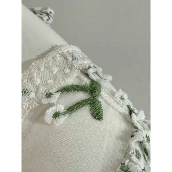 Ever After Floral Embroidered Maxi Dress Cottagecore Wedding Guest Long Sleeve S - Image 12