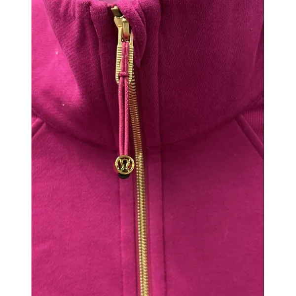 Lululemon Scuba Oversized Funnel Neck Half Zip XS/S Ripened Raspberry Gold NWT - Image 5