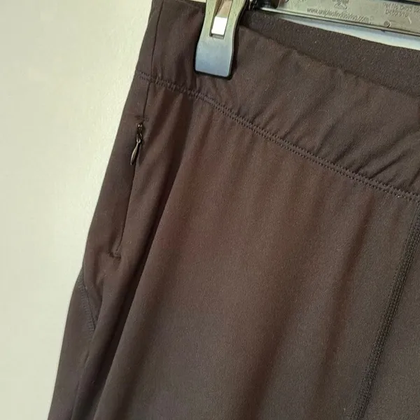 Free People Movement Black Mid-Rise Joggers Zip Pockets Women’s Large #1000 - Image 4