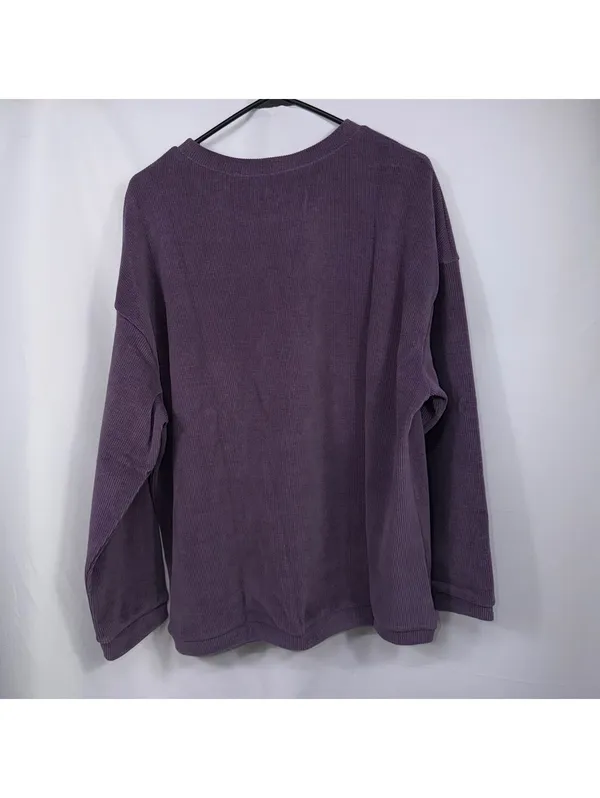 Boutique Purple Ribbed Oversized Top Large NWOT - Image 6