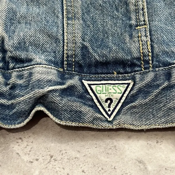 Vintage Guess Georges Marciano Denim Jean Jacket Mens Size Large 80s Big‎ Logo - Image 12