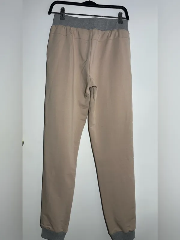 Beige & Cream Track Pants and Jacket Set Cotton - Image 7
