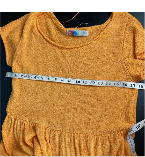 Free People Beach | Myla Babydoll Knit Orange Dress - Image 6