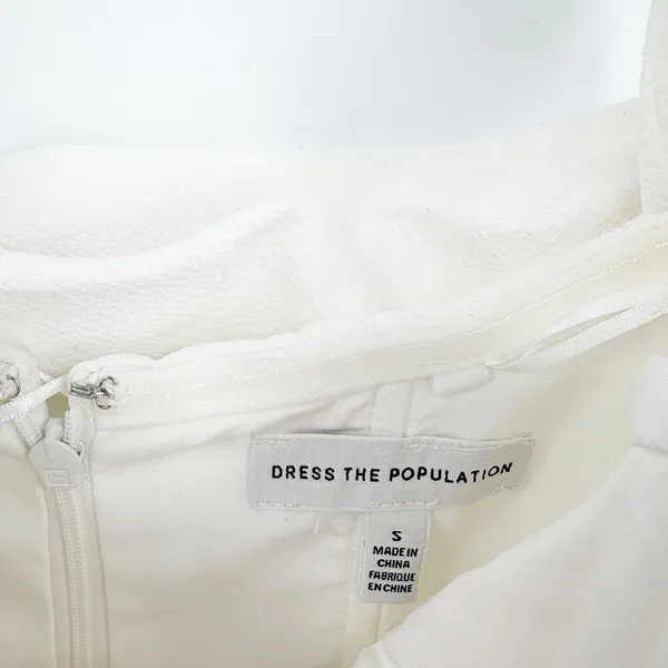 Dress The Population Womens‎ Melania White Corset Off Shoulder Gown Dress Size S - Image 7