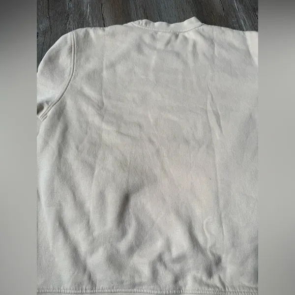Hanes VTG Penn State Nittany Lions Sweatshirt Crewneck Embroidered Beige White Size L - Image 11