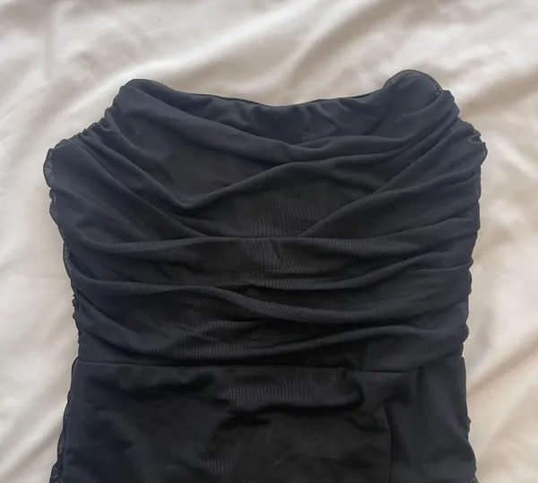 NWT Black Mesh Bodycon Dress - Image 4