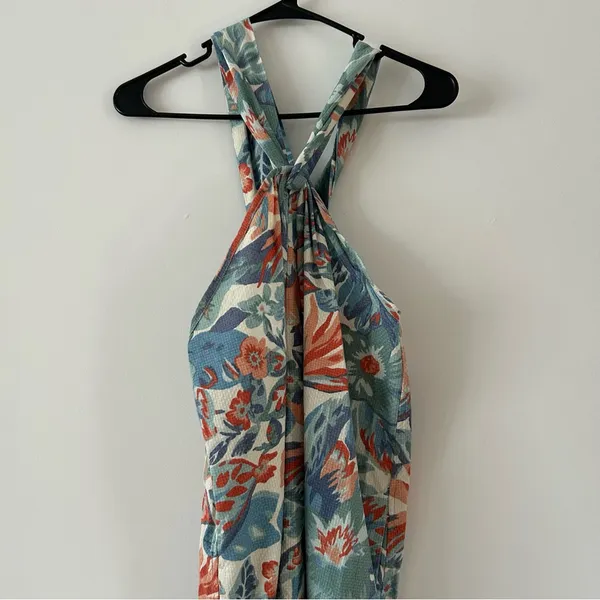 Faherty Paradise Blossom Floral Bay Twist Resort Tropical Beach Maxi Dress - Image 4