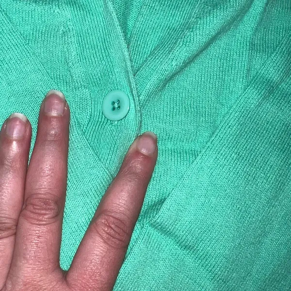 GAP‎ Mint Green V-Neck Button Cardigan - Image 2