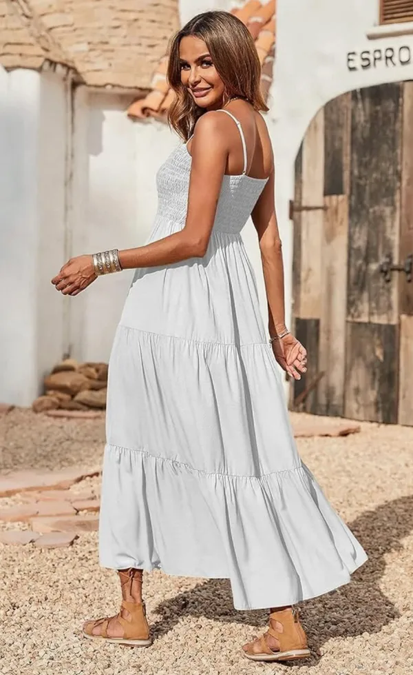 white Maxi Dress - Image 2