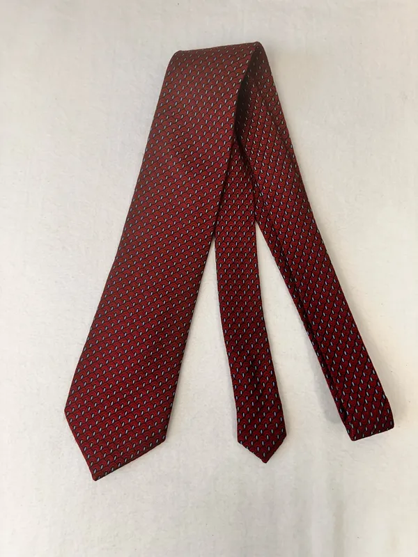 Jos.A.Bank Silk Tie Men's Necktie Executive Collection Red - Image 5