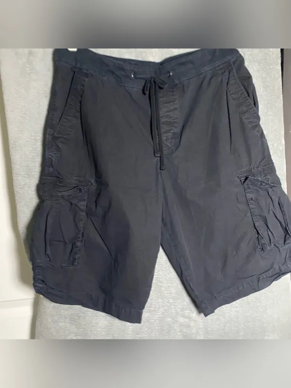 James Perse Black Cargo Shorts with Drawstring Waist size 2 / Medium Ripstop‎ - Image 5