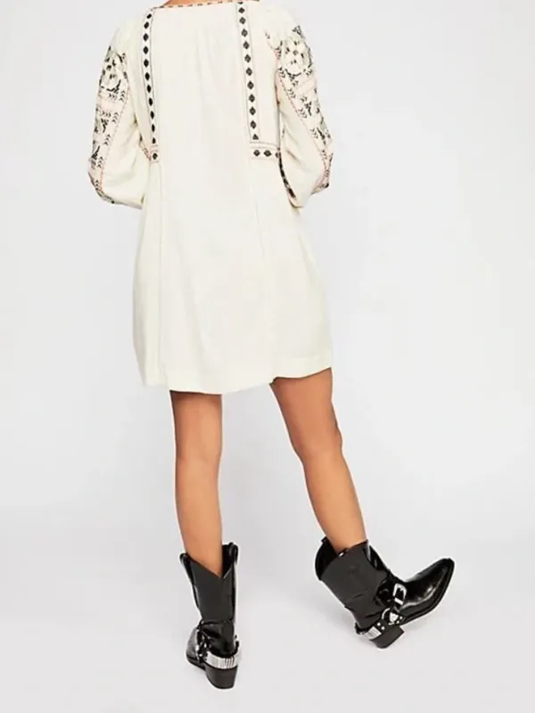 NWT Free People All My Life Embroidered Mini Dress - Image 2