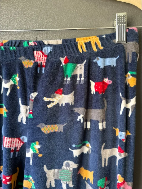Secret Treasures Blue Dog Print Lounge Pants Size 4-6 - Image 3