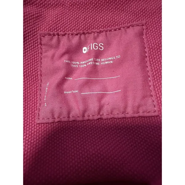 FIGS Canvas Tote Mineral Mauve Pink Dual Shoulder Strap Ombré - Image 3