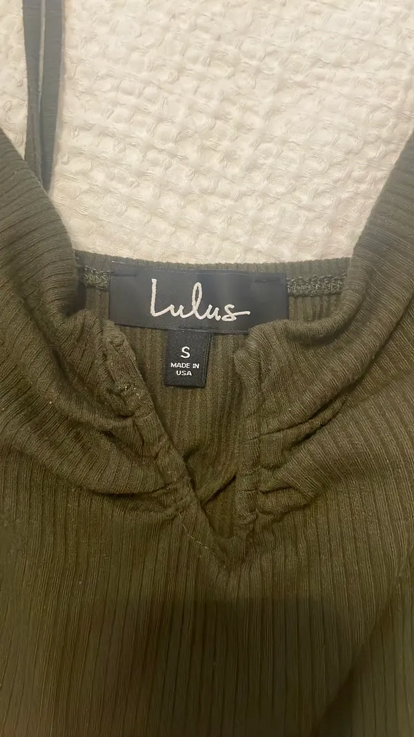 Lulus Ribbed Green  Bodysuit - Image 4
