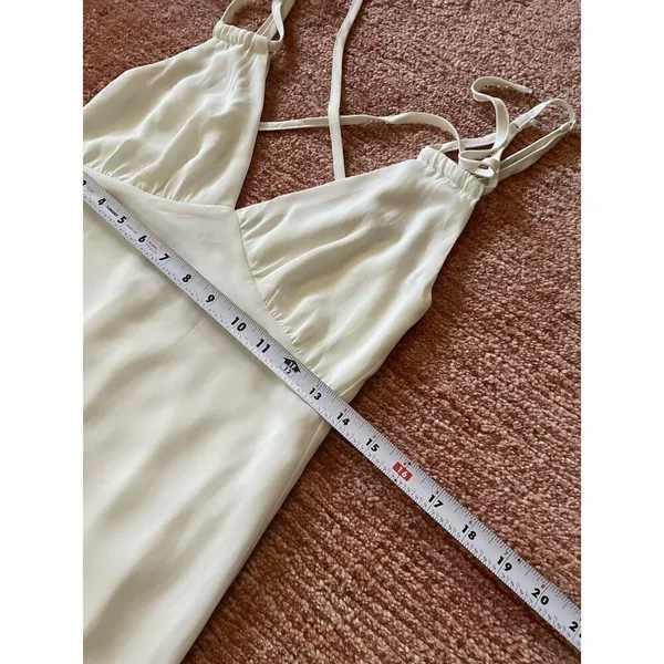 TOBI Ivory Sleeveless lined Maxi Sexy Women’s Dress Size Small - Image 4