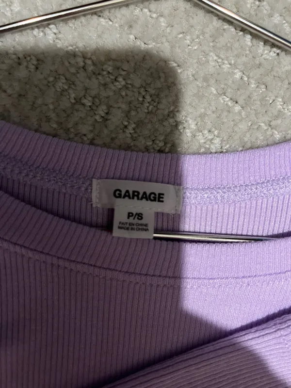 Garage Long Sleeve Top Purple - Image 3