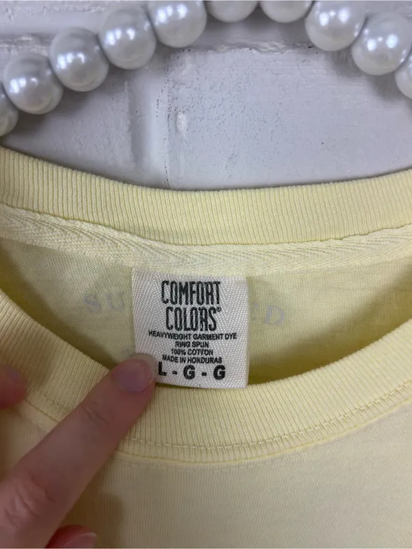 Sunkissed Coconut Yellow Logo Tee Size L Size L - Image 5