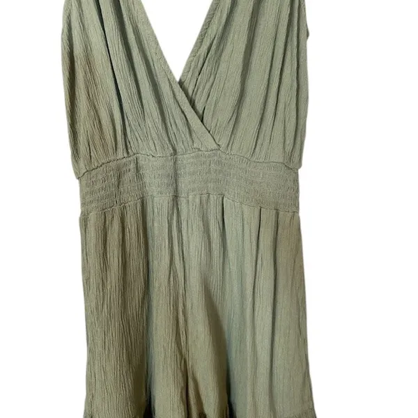 Rewind Green Sleeveless Lightweight One Piece Casual Romper Women Sz XS - Image 3